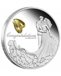 2021澳洲婚礼.9999精铸银币1盎司