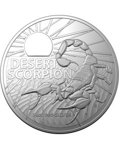 2023 5oz Australia's Most Dangerous - Desert Scorpion .999 Silver BU Coin