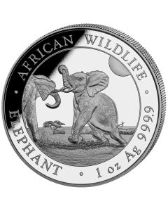 2024 1 oz Somalia Elephant .9999 Silver BU Coin