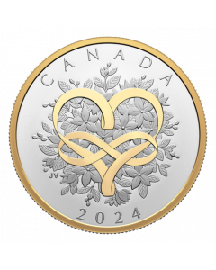 2024加拿大庆祝爱 .9999精铸银币 1盎司