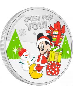  2021纽埃 迪士尼系列 - 欢乐圣诞经典.999 精铸银币1盎司