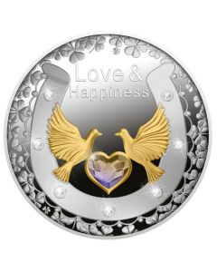 2021 17.5g Niue Love and Happiness .999 Silver Proof Coin