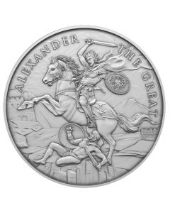 1 oz Legendary Warriors: Alexander The Great .999 Silver BU Round