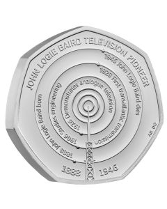 2021 8g Great Britain Innovation in Science Series - John Logie Baird Cupro-Nickel Coin