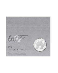 2020 28.28 gram Great Britain James Bond 2 Pay Attention 007  Cupro-Nickel Coin
