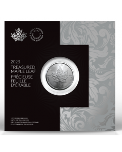 2023 1oz Canada Treasured Silver Maple Leaf - Generic .9999 Silver Coin