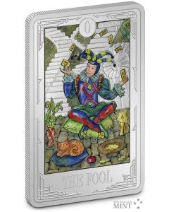 2021 1oz Niue Tarot Cards - The Fools .999 Silver Proof Coin