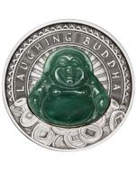 2019 1 oz Tuvalu Laughing Buddha 9999 Silver Antique Coin