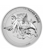 2021 澳洲楔尾鹰 .9999 反向高浮雕精铸银币1盎司