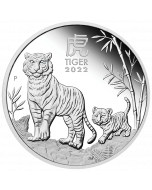 2022 澳洲 农曆生肖系列 III - 虎年.9999精铸银币 1/2盎司