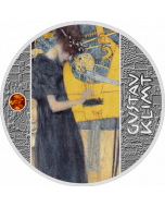 2020 17.5 gram Niue Gustav Klimt - Music .999 Silver Proof Coin
