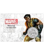 2021 1 oz Tuvalu Marvel Series - Wolverine .9999 Silver Coin BU (in Card)