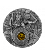 2021 2oz Niue Ares and Mars .999 Silver Antique Coin