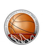 2020 11.34 gram United States Basketball Hall of Fame Colorized Nickel & Copper Coin